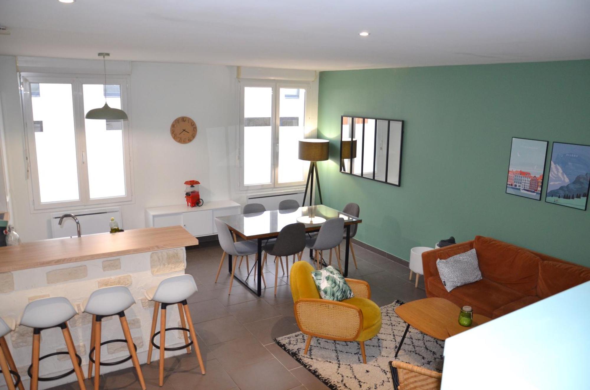 Le Cocon Troyen - 6-8P - 2 Parking Gratuits Apartment Troyes Exterior photo